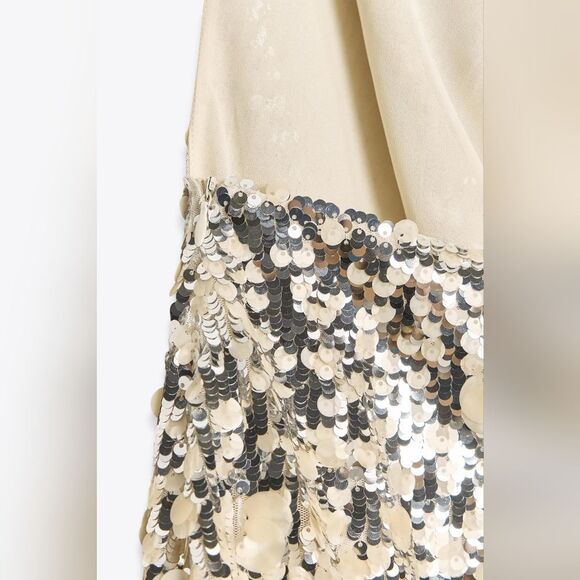 NWTโZARA ZW COLLECTION SEQUIN HALTER DRESS - Picture 15 of 16